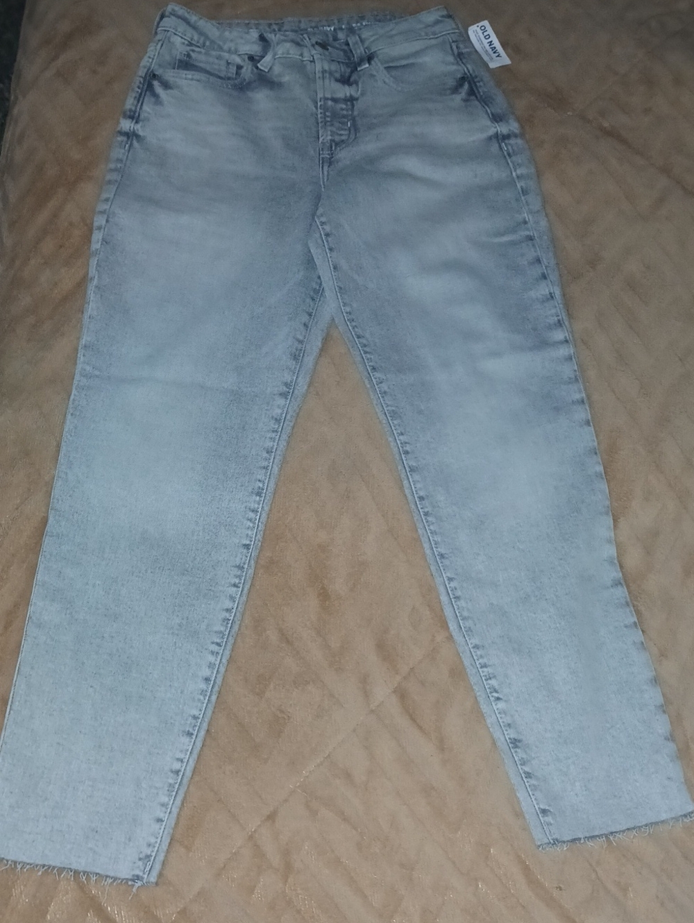 Women’s Old Navy O G Straight Light Gray Wash High Ruse Jeans Sz: 2 NWT
